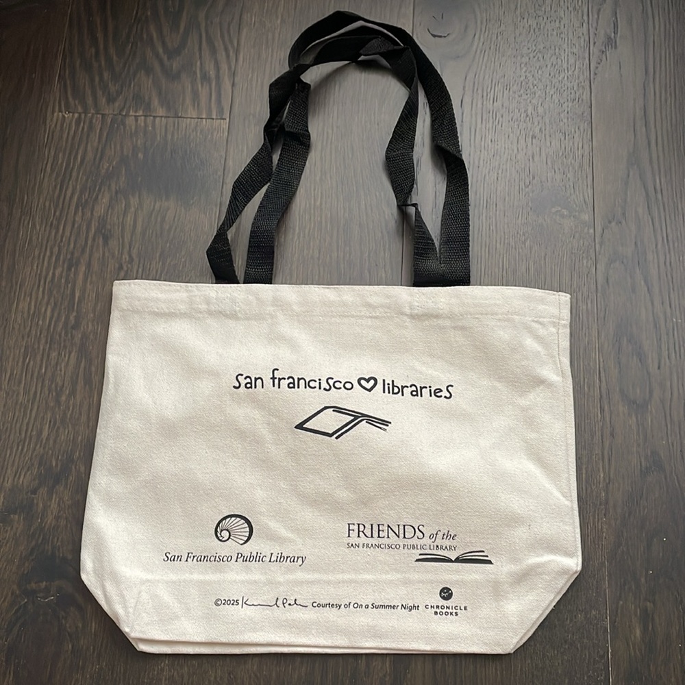 San Francisco Public Library 2025 Read Tote Bag, New - Picture 5 of 6